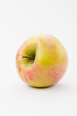 fresh golden delicious apple on white background