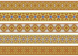 Seamless decorative borders
