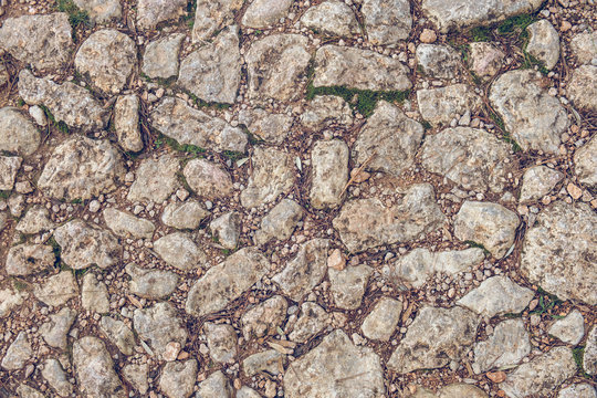 Rough stones of old path
