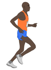 marathon runner illustration