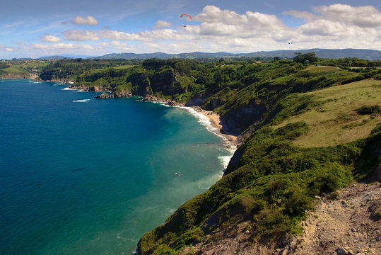 Calm sea near beautiful shore