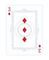 Obraz premium Playing cards in vintage style for poker. Original design, many small details, retro style