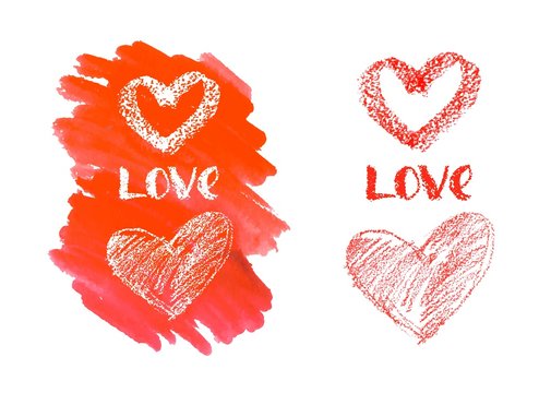 Love hand lettering for Valentines Day