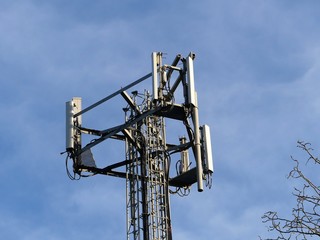 Fototapeta na wymiar Mobile Phone Mast, Chorleywood House Estate, Hertfordshire, England, UK