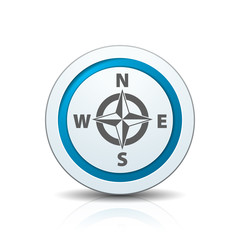 Compass button illustration