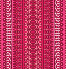 cute pink striped wallpaper and fabric ornamental design