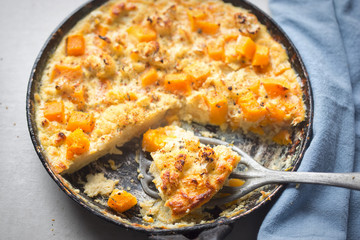 Frittata with pumpkin and cauliflower 