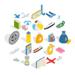 Expensive toy icons set. Isometric set of 25 expensive toy vector icons for web isolated on white background