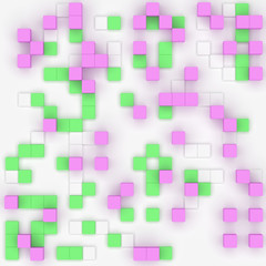 colorful abstract background,clipping path, 3D rendering.