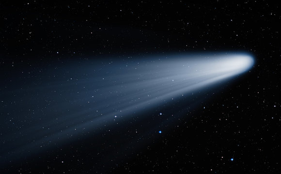 Fototapeta Comet on the space"Elements of this image furnished by NASA " 