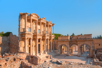 Obraz premium Celsus Library in Ephesus, Turkey