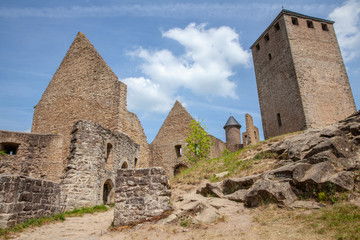 Michaelsburg  castle ruin on the Remigiusberg rhineland palatinate Germany