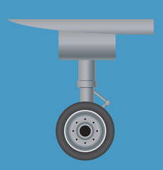 Passenger Aircraft tire  Vector