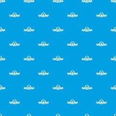 Best hiking pattern vector seamless blue repeat for any use