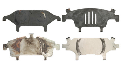 Anti squeal shim for disc brake pad (with clipping path) isolated on white background © Winai Tepsuttinun