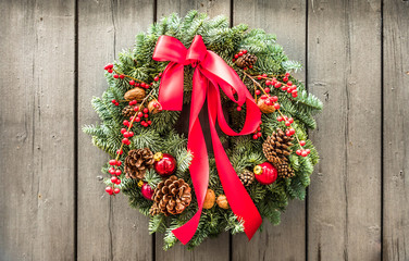 old christmas wreath