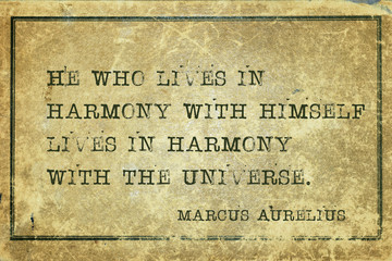  lives in harmony MAurelius