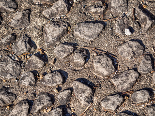 Abstract big gravel pattern and cement or concrete texture for rough background.