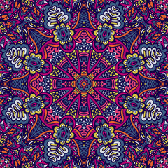 Mandala pattern vector ornamental batik design scarf