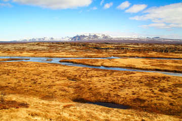 natural landscape of Iceland from Pingvellir National Park