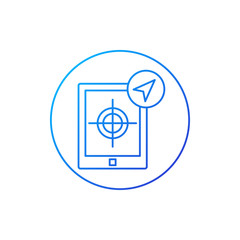 Navigation, GPS vector icon