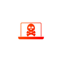 Computer virus vector icon