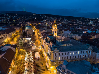 Naklejka premium Aerial photo of Advent in Pecs, Hungary