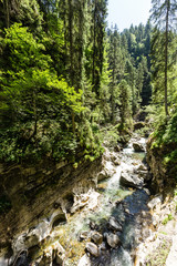 Breitachklamm im Allgäu, Bayern, Deutschland.