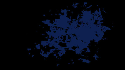 Black stained background with a big blue spot in the center