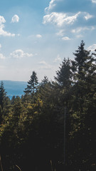 Smartphone HD wallpaper of beautiful view at Hohenbogen summit - Bavaria - Germany