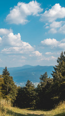 Smartphone HD wallpaper of beautiful view at Hohenbogen summit - Bavaria - Germany