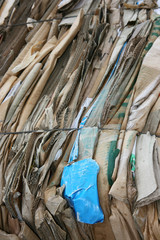 Stacked Cardboard Ready for Recyling