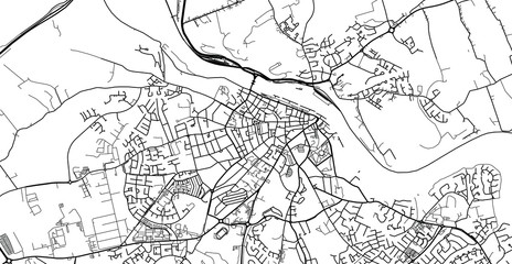 Fototapeta na wymiar Urban vector city map of Waterford, Ireland