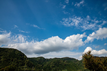 Fototapeta premium 秋の空と雲