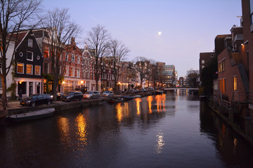 Fototapeta premium canal in amsterdam