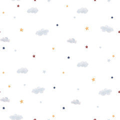 Watercolor sky pattern