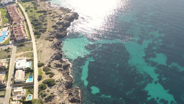 Aerial View Helicopter Mallorca El Arenal 