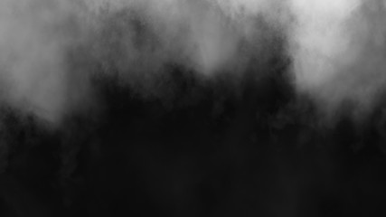 Abstract smoke steam moves on a black background . The concept of aromatherapy