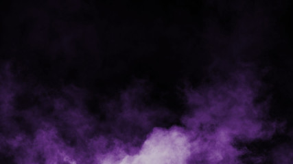 Abstract colorful smoke mist fog on a black background. Texture. Design element. 