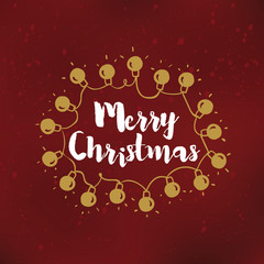 Merry Christmas typography.