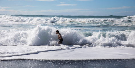 Happiness In The Waves
