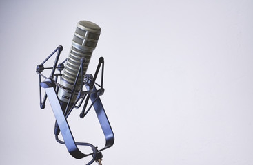 High-end microphone isolated on white background