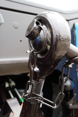 The image of the ball joint. Tractor hitch