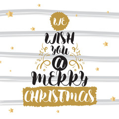 Merry Christmas typography.