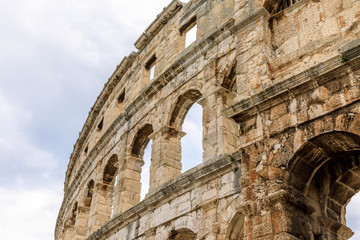 Fototapeta premium Wall of Amphitheater