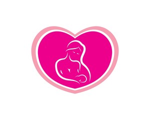 breastfeeding position illustration template