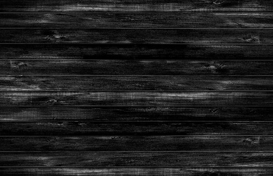 Black wood floor texture background. Abstract black background wood pattern Blank for design