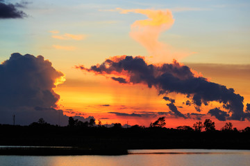 Beautiful sky on Sunset