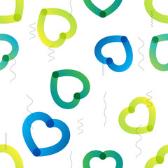 Love Actually vector colorful trendy seamless pattern