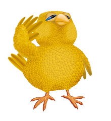  canari, jouet, jaune, poulet, caoutchouc, pâques, isolé, attitude, mascotte, poussin, animal, oiseau, joli, dessin 